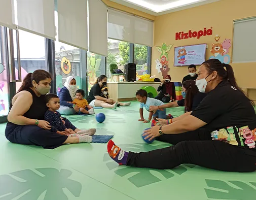 Kids engaging in active play